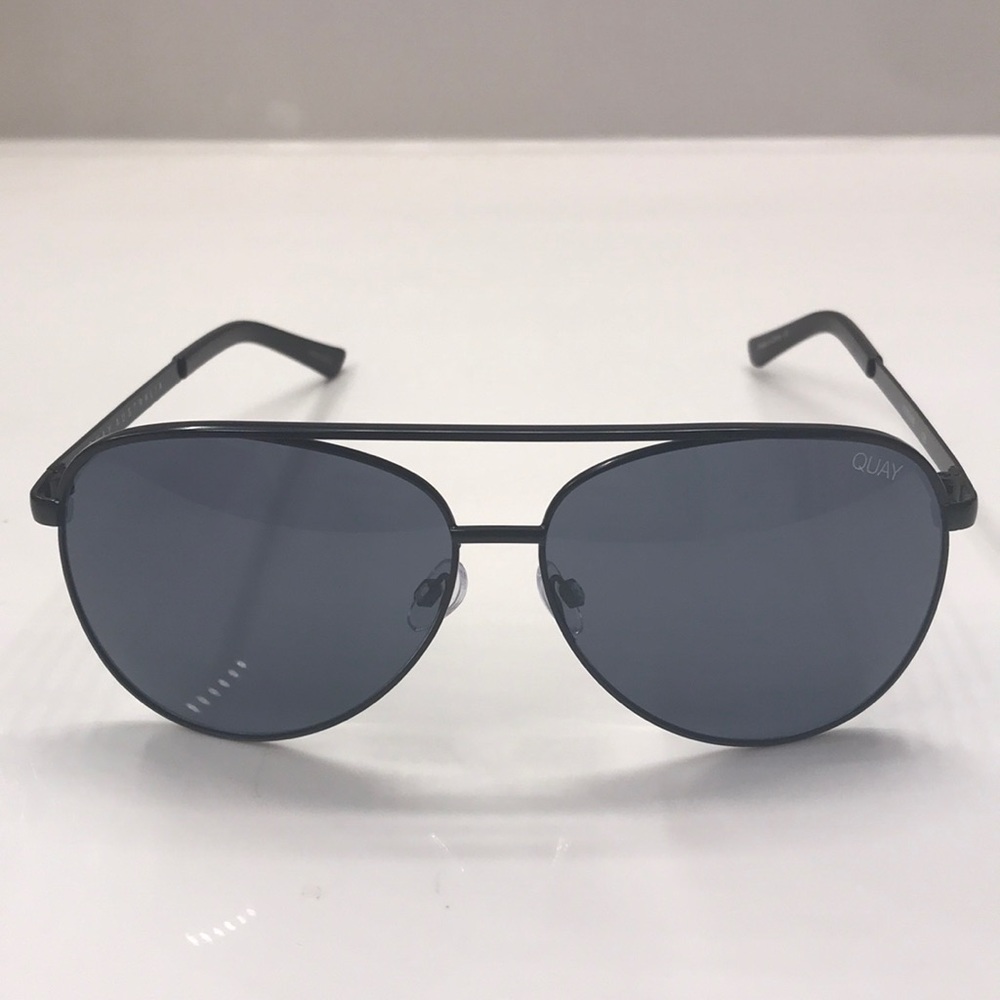 Quay Australia Black Aviator Women’s Sunglasses